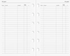 Systemkalender Compact skinn svart