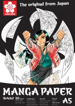 Teckningsblock A5 Sakura Manga Paper - Bristol