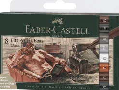 Tuschpenna PITT Artist Pen Brush 8-pack klassisk