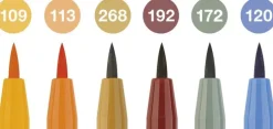 Tuschpenna PITT Artist Pen Brush 6-pack höstfärger