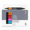 Tuschpenna Promarker 6 Vibrant tones
