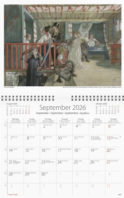 Väggkalender 2026 Carl Larsson