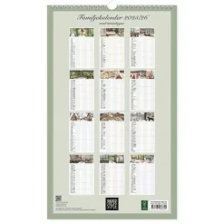 Väggkalender 2025-2026 familj Kajsa Hagelin