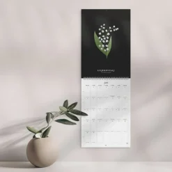 Väggkalender 2026 Illustrerad blomster