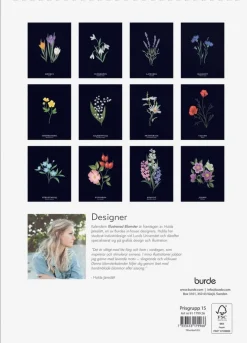 Väggkalender 2026 Illustrerad blomster