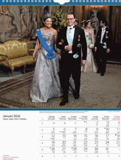 Väggkalender 2026 Kungafamiljen