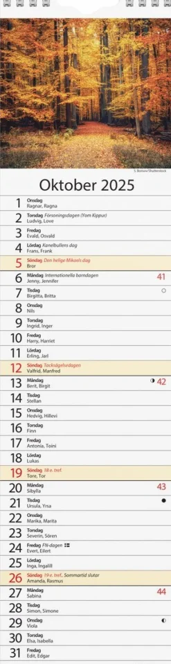 Väggkalender 2025 Lilla Hemkalendern