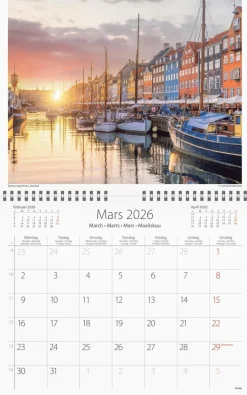Väggkalender 2026 Scandinavia