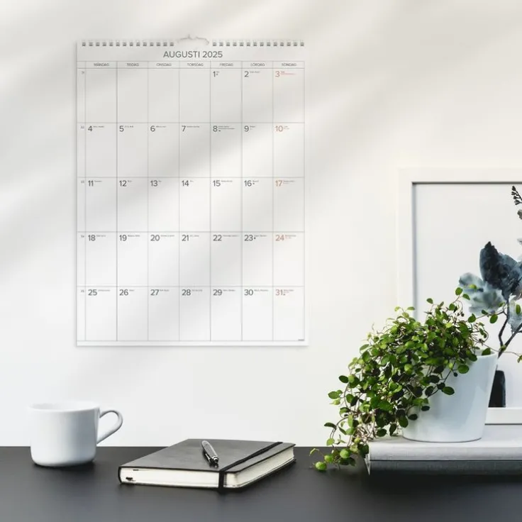Väggkalender 2025 Stora Månadskalendern