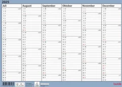 Väggkalender 2025-2026 Väggblad A4
