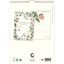 Väggkalender 2026 Wildflower Evighet